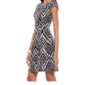 AB Studio Pleated Sheath Dress Size 8 NEW